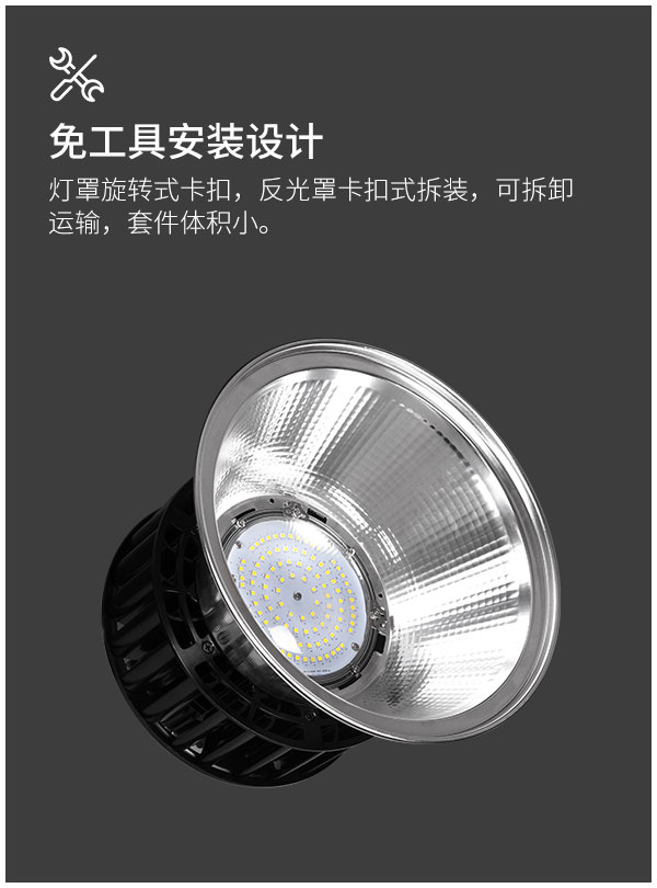 工矿灯制造商 IP65防水车库LED灯 100W 150W 200W工厂仓库商业照明灯