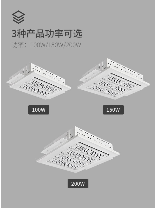 一体成型LED防爆油站灯工厂灯加油站隧道机场停车场收费站室内车库