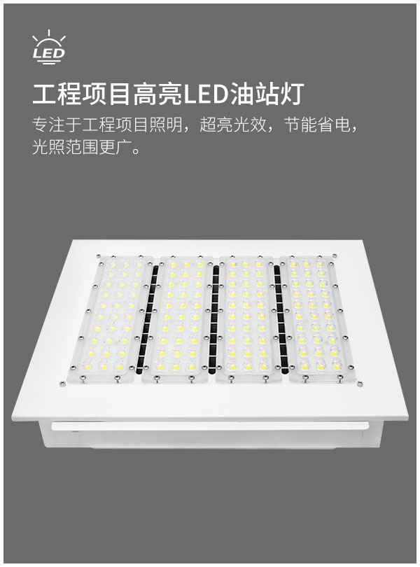 嵌入式LED防爆加油站灯100W150W200W250W