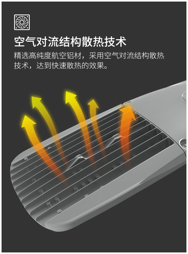 户外停车场照明 压铸铝运动传感器100W 150w IP66防水LED市政工程路灯