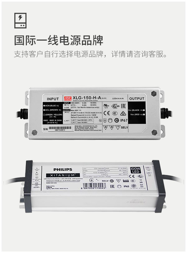 菲龙工业工厂库房照明罩仓库车间专用吊灯100w 150w 200w