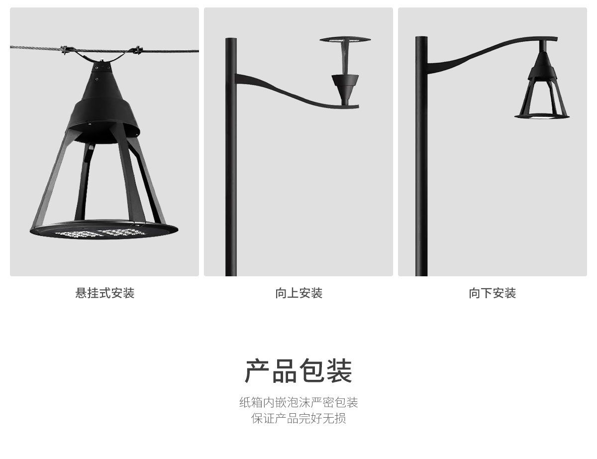 2022户外防水LED庭院灯花园别墅 100W 小区路灯室外家用超亮新农村