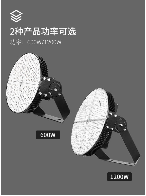户外投光灯 600w 1200瓦 公马路防水高亮LED探照灯 广告广场工程工地道路照明