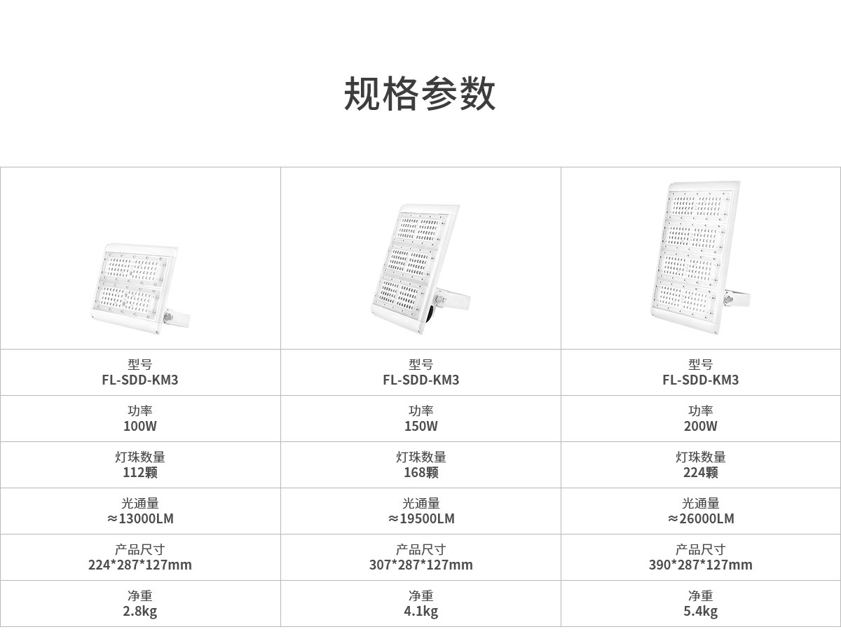 中山菲龙 批发100W 150W 200W隧道灯 工程专用投光灯 小院游乐场照明灯