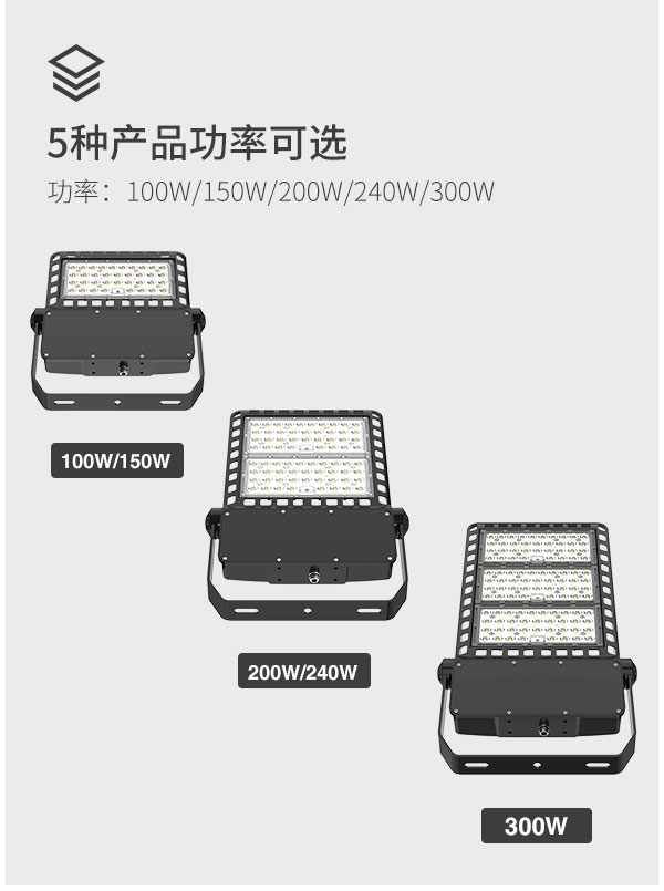 中山菲龙投标LED投光灯 300W隧道灯 100w球场灯 200瓦停车场照明灯