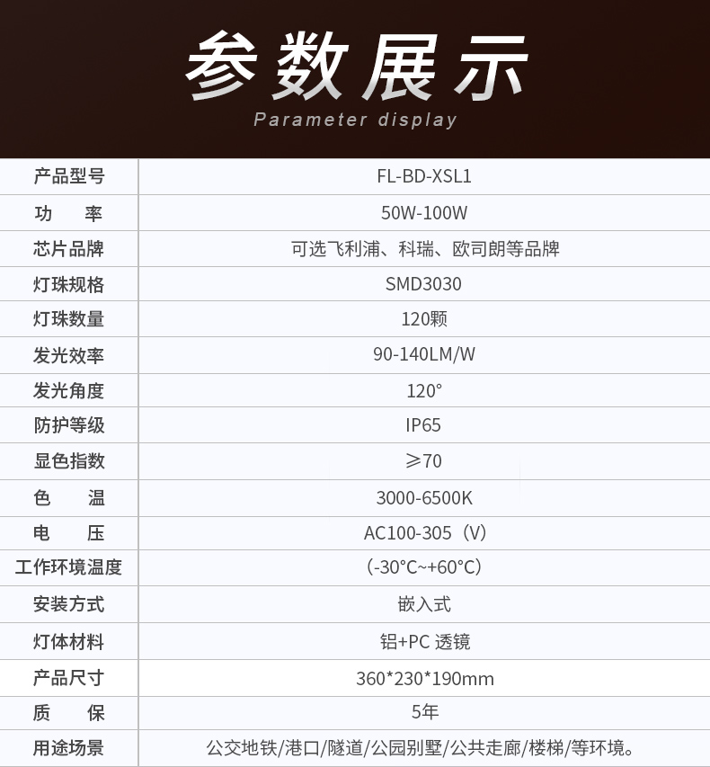 欧美户外防水壁灯 地铁隧道路灯 FL-BD-XSL1