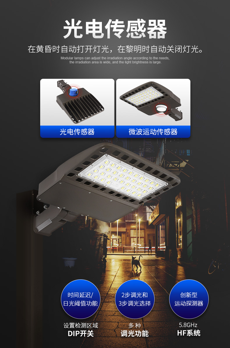 新款LED道路照明灯 100W 240W 美式LED鞋盒路灯FL-LD-XH5