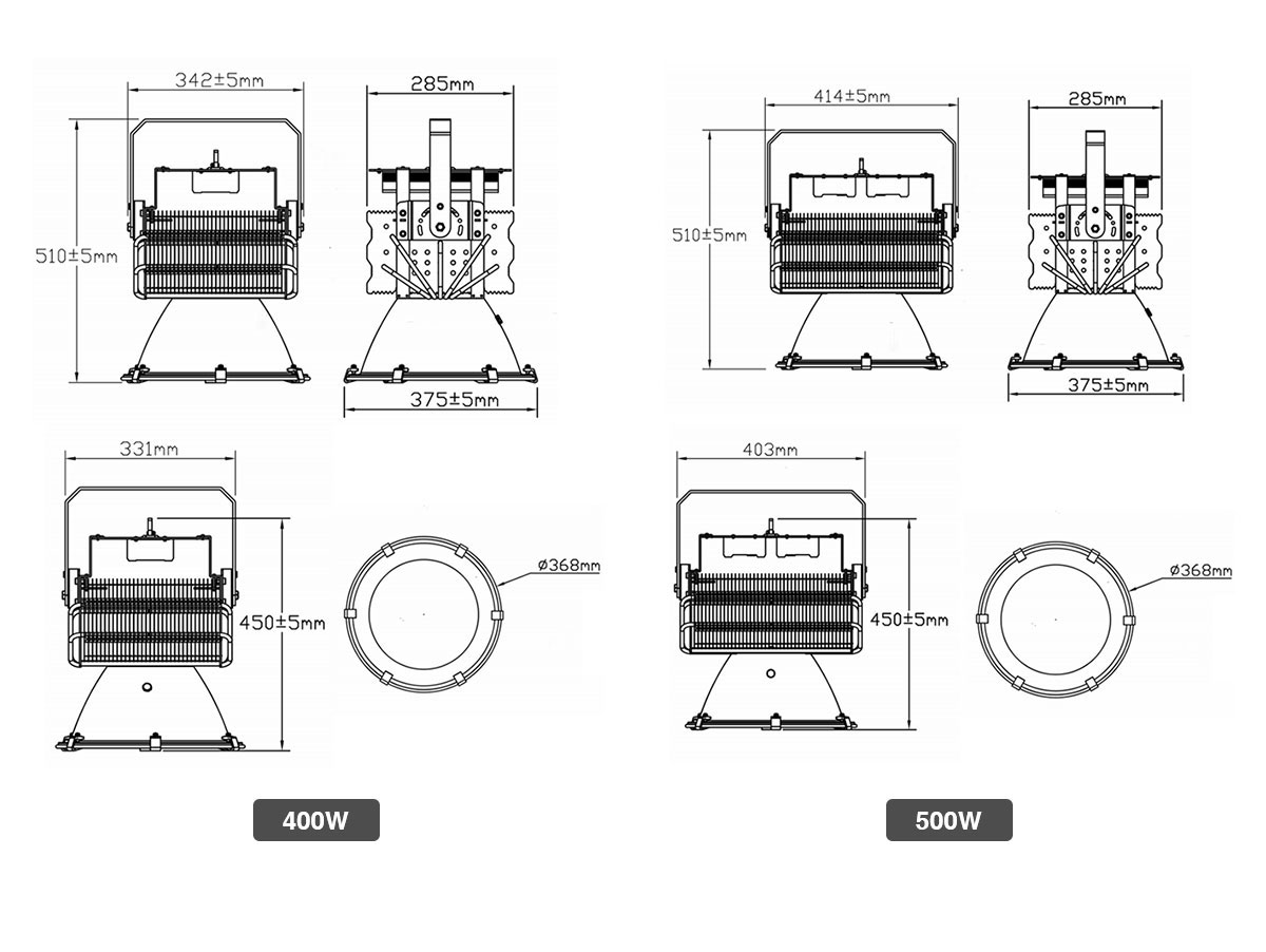 建筑之星 探照灯 户外工地防水吊塔灯 100w 200w 300w 400w 500w球场投光灯
