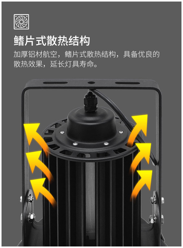 高亮度led投光反射灯 室外防水强光超亮 100w 150瓦探照矿灯户外运动球场隧道照明灯