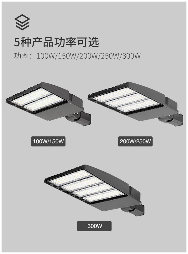 LED路灯美式鞋盒路灯300W