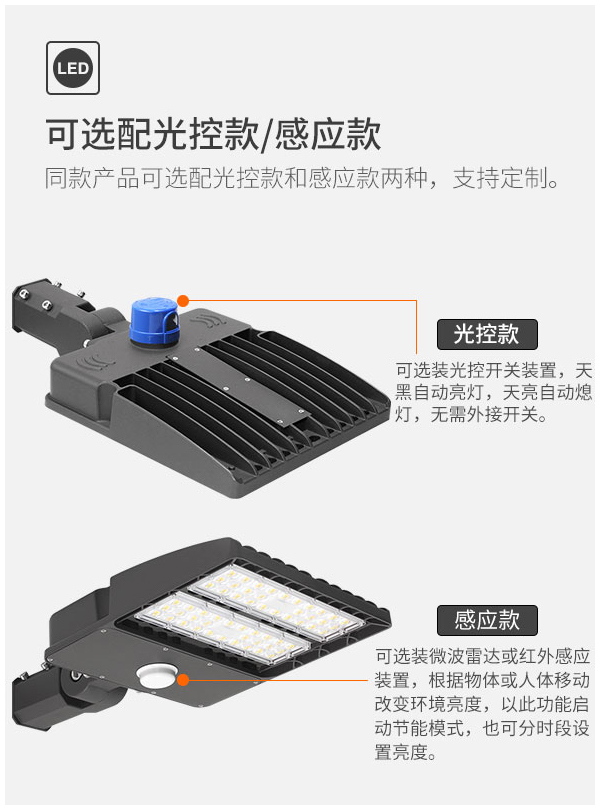 LED路灯美式鞋盒路灯300W