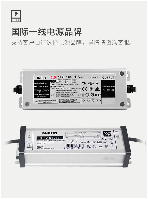 菲龙工矿灯 厂房灯车间工业照明 100w 150w 200瓦仓库室内体育馆吊灯