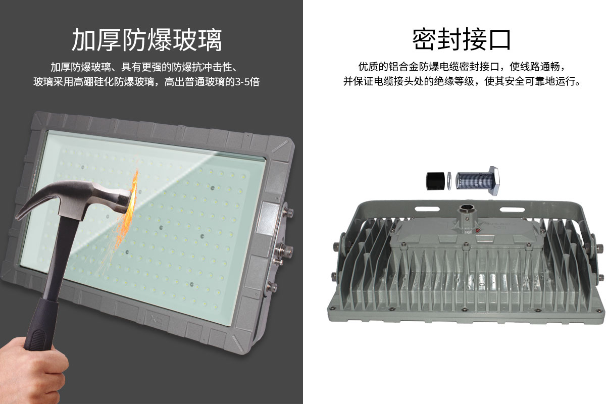 菲龙FL-FBD-TG1 IP67 防爆灯,工业仓库 LED 防爆泛光灯